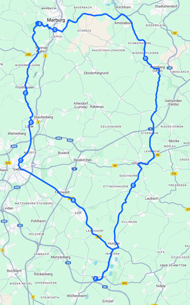 Taunus Run XVII (Google-Karte)